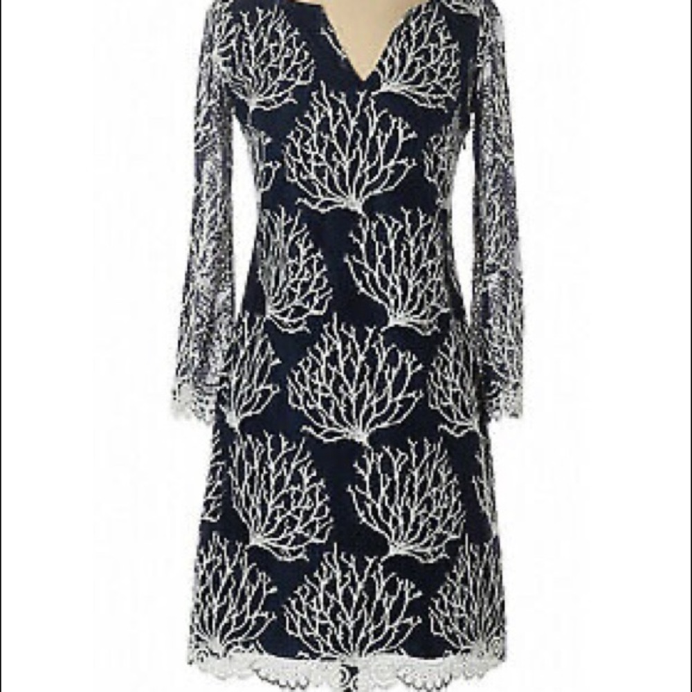 EUC LILLY PULITZER SEASIDE CORAL WENDY DRESS